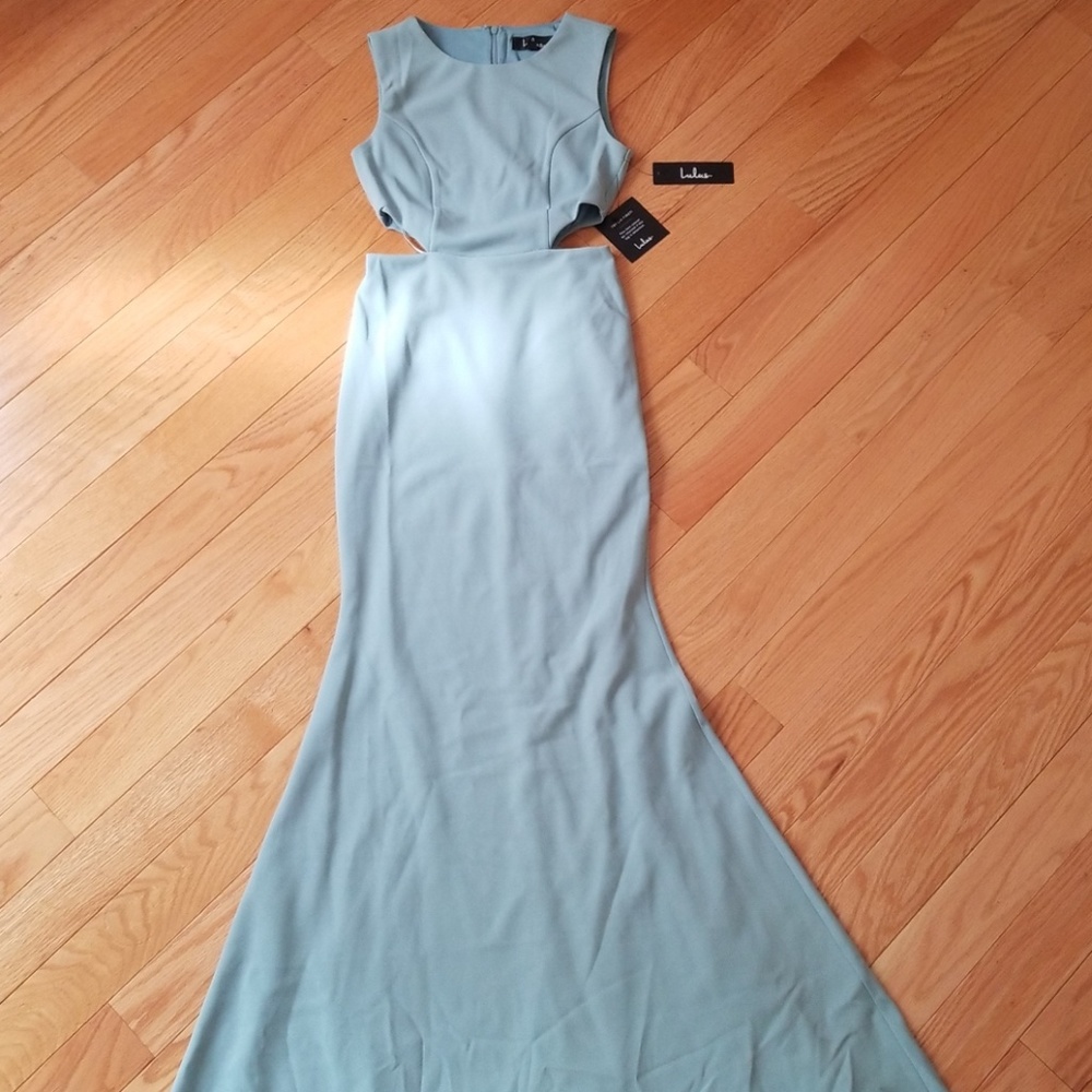 Lulu's Sage Green Maxi Dress